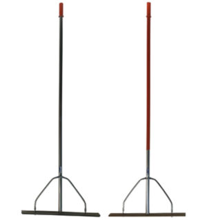 Asfaltraka och blad